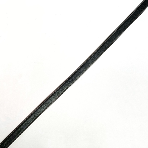 DUNHILL black leather silver square buckle belt - Picture 5 of 10